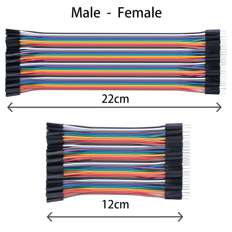 Aypzuke 10cm+20cm+30cm 360pcs Breadboard Jumper Wires Cable Kit Male to Female, Male to Male, Female to Female Compatible for Arduino Projects and Raspberry Pi - Image 2